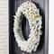 Glitzhome® 36" Pre-Lit Snow Flocked Christmas Wreath, Warm White Lights